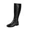 STACCATO/思加图冬季专柜同款黑打蜡胎牛皮女靴（皮里）9SM10DG5