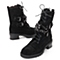 STACCATO/思加图冬季专柜同款黑羊绒皮女靴（皮里）EA597DZ5
