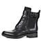 STACCATO/思加图冬季专柜同款黑打蜡胎牛皮女靴(皮里)9XS04DD5