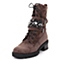 STACCATO/思加图冬季专柜同款深灰羊绒皮女靴（皮里）EA597DZ5