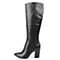 STACCATO/思加图冬季专柜同款黑小牛皮女靴（皮里）C7101DG5