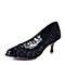 STACCATO/思加图春季专柜同款黑灰/黑蕾丝网布女鞋9RD06AU5