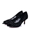 STACCATO/思加图春季专柜同款黑灰/黑蕾丝网布女鞋9RD06AU5