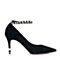STACCATO/思加图秋季专柜同款黑色羊绒皮优雅女单鞋E1101CQ5