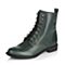STACCATO/思加图冬季专柜同款绿色牛皮女短靴(皮里)9RA43DD5