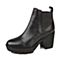 STACCATO/思加图冬季专柜同款黑色牛皮休闲女靴（绒里）9QD21RD5