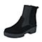 STACCATO/思加图冬季专柜同款黑-羊绒皮配橡筋女皮靴C3101DD5