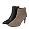 STACCATO/思加图冬季专柜同款黑色羊皮女靴9VU02CD5