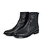 STACCATO/思加图冬季专柜同款黑色牛皮女靴（绒里）9RA45RD5