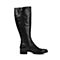 STACCATO/思加图冬季专柜同款黑色牛皮女靴（毛里）9SM10MG5
