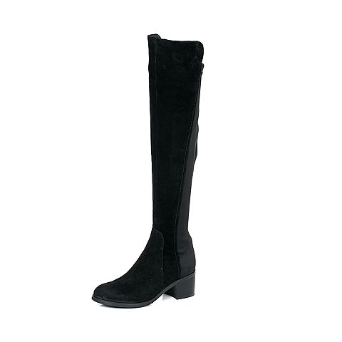 STACCATO/思加图冬季专柜同款绵羊皮女皮靴（绒里）9SF08DC5