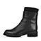 STACCATO/思加图冬季专柜同款黑色牛皮女靴D7101DZ5