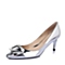 STACCATO/思加图春季专柜同款银色牛皮革女单鞋9YG02AQ6