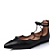 STACCATO/思加图春季专柜同款黑色牛皮女单鞋9UG21AQ6