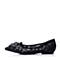 STACCATO/思加图春季专柜同款黑灰/黑蕾丝网布女单鞋9UG16AQ6
