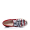 STACCATO/思加图春季专柜同款白/黑/红色牛皮女单鞋（植红绒）9YT01AM6