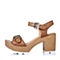 STACCATO/思加图夏季专柜同款棕色牛皮女凉鞋（编织）9JC01BL6