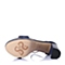 STACCATO/思加图夏季专柜同款女士深兰小牛皮革女皮凉鞋9JU02BL6