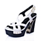 STACCATO/思加图夏季专柜同款白色胎牛皮女凉鞋9JP02BL6