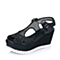 STACCATO/思加图夏季专柜同款黑色潮流系列女皮凉鞋9FH94BL6