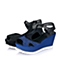 STACCATO/思加图夏季专柜同款黑色潮流系列女皮凉鞋9FH94BL6