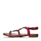 STACCATO/思加图夏季专柜同款桃红羊绒皮女凉鞋9JH02BL6