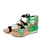 STACCATO/思加图夏季专柜同款绿色羊绒皮革女凉鞋9JI04BL6