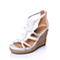 STACCATO/思加图夏季专柜同款白色PU革女凉鞋9JF04BL6