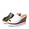 STACCATO/思加图夏季专柜同款女士白色牛皮女拖鞋9JD03BT6