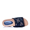 STACCATO/思加图夏季专柜同款深兰色贴膜布女鞋（刺绣）9VI05BT6