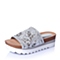 STACCATO/思加图夏季专柜同款银色贴膜布女鞋（刺绣）9VI05BT6