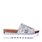 STACCATO/思加图夏季专柜同款银色贴膜布女鞋（刺绣）9VI05BT6