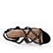 STACCATO/思加图夏季专柜同款羊绒皮舒适粗跟女皮凉鞋9UY06BL6