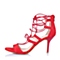 STACCATO/思加图夏季专柜同款红色羊绒皮革女凉鞋9VN10BL6