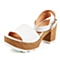 STACCATO/思加图夏季专柜同款白色牛皮女凉鞋9JC03BL6