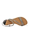 STACCATO/思加图夏季专柜同款银色闪光布女凉鞋G1101BL6