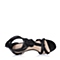 STACCATO/思加图夏季专柜同款黑色人造革女凉鞋9JM01BL6