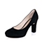 STACCATO/思加图秋季专柜同款黑色羊皮优雅气质女单鞋9A401CQ6
