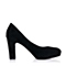STACCATO/思加图秋季专柜同款黑色羊皮优雅气质女单鞋9A401CQ6