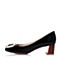 STACCATO/思加图秋季专柜同款黑色漆皮牛皮百搭女单鞋9A701CQ6
