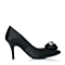 STACCATO/思加图秋季专柜同款黑色立体花朵甜美女鞋9UE25CQ6