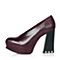 STACCATO/思加图秋季专柜同款红色小牛皮性感女单鞋9B601CM6