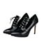 STACCATO/思加图秋季专柜同款黑色羊皮女单鞋9YQ08CM6