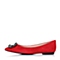 STACCATO/思加图秋季专柜同款红色羊绒皮闪耀水钻女单鞋9UG27CQ6
