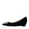 STACCATO/思加图秋季专柜同款黑色羊皮女单鞋9YR08CQ6