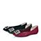 STACCATO/思加图秋季专柜同款酒红色蕾丝网布女单鞋9YI09CQ6
