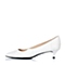 STACCATO/思加图秋季专柜同款白色蛇皮女单鞋9UK15CQ6
