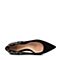 STACCATO/思加图秋季专柜同款黑色羊绒皮女单鞋9YR06CQ6