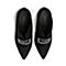STACCATO/思加图冬季专柜同款黑色牛毛皮女靴9XI14DD6