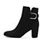 STACCATO/思加图冬季专柜同款黑色羊皮女靴9SA17DD6
